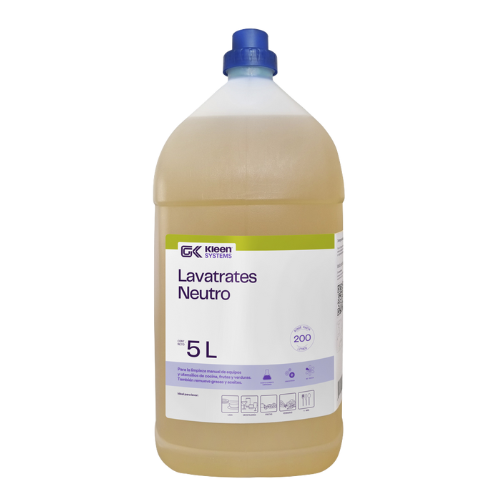 Lavavajillas Neutro Gel Kleen Neutro - Remoción de grasa