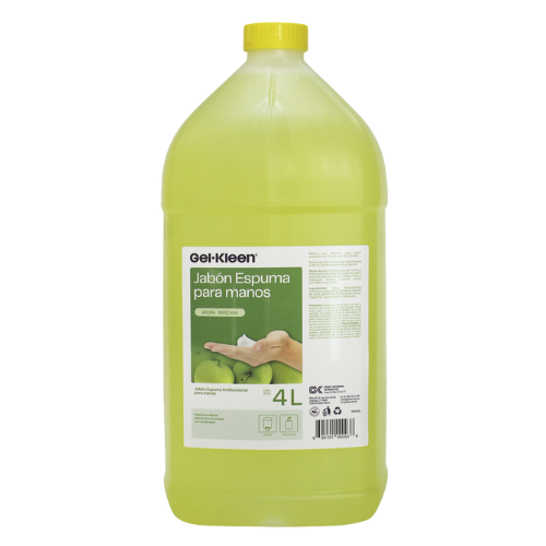 Jabón Espuma Antibacterial Gel Kleen Manzana Verde - Limpieza y Frescura