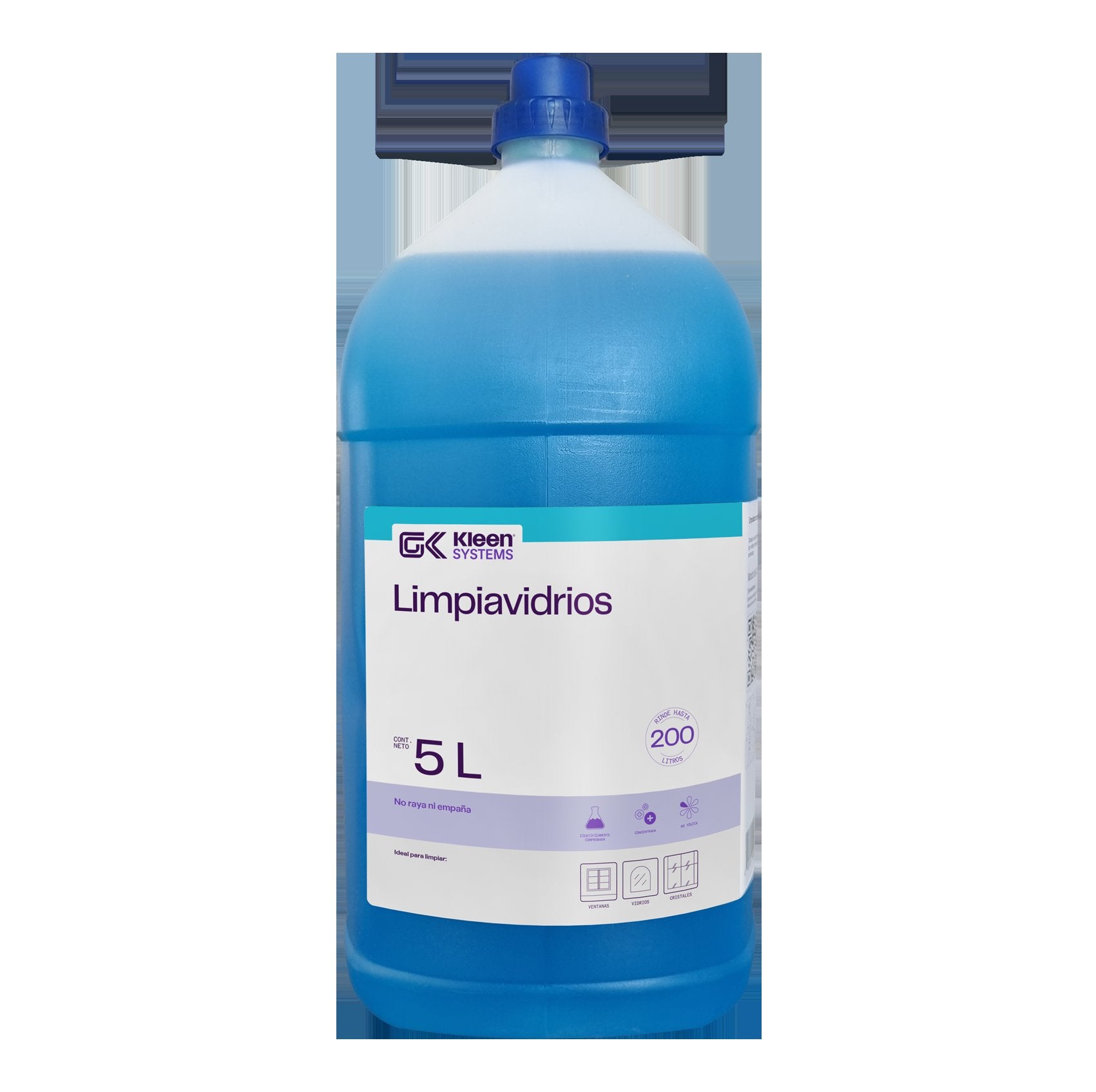 Limpiador concentrado para vidrios y cristales. No raya ni Empaña. Contiene ingredientes desengrasantes. Libre de amoníaco.