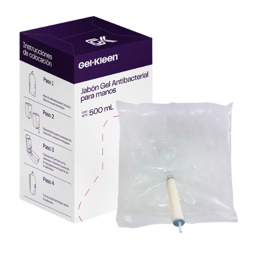 Cartucho Homologado Gel Kleen Almendras - Antibacterial