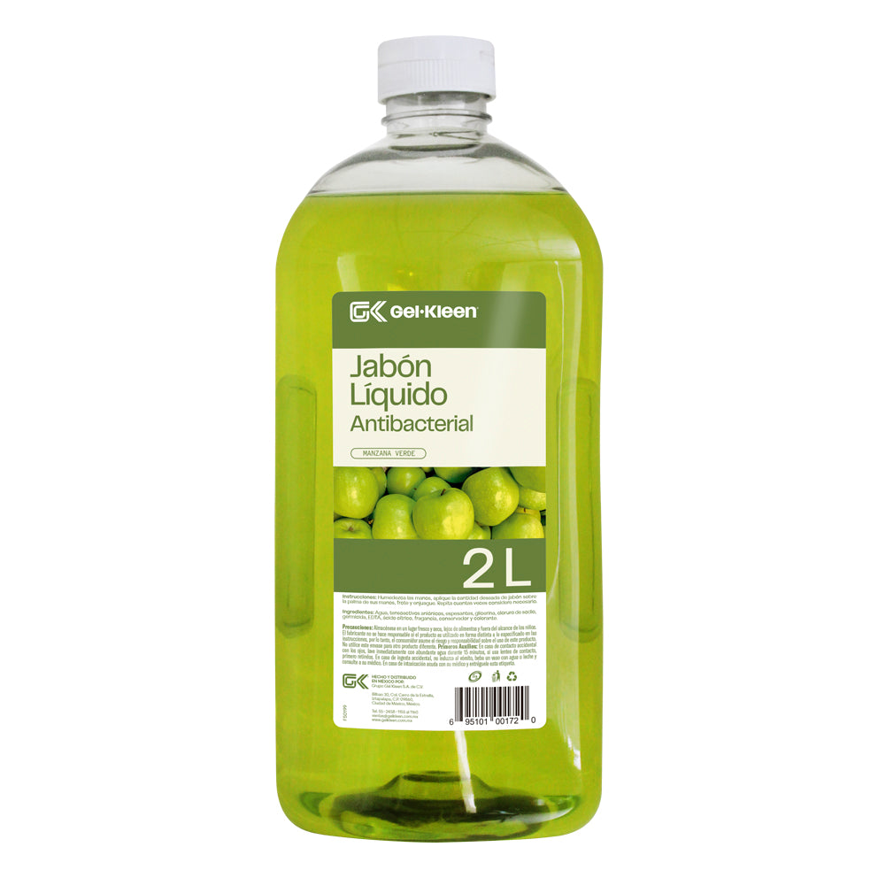 Jabón Líquido Antibacterial Gel Kleen Manzana Aromática - Limpieza y Protección