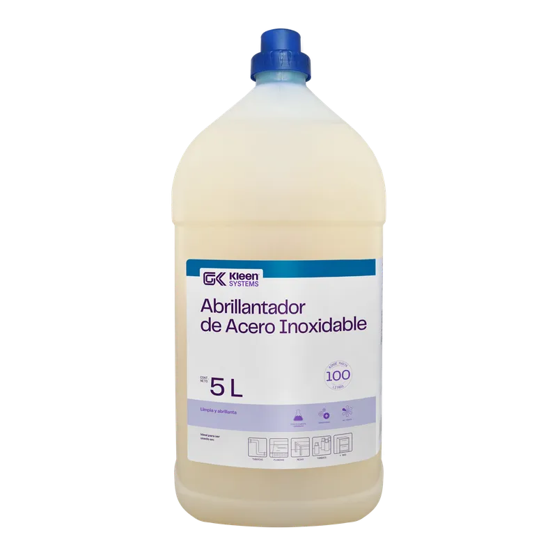Gel Kleen Limpiador y Abrillantador Acero Inoxidable 5 L